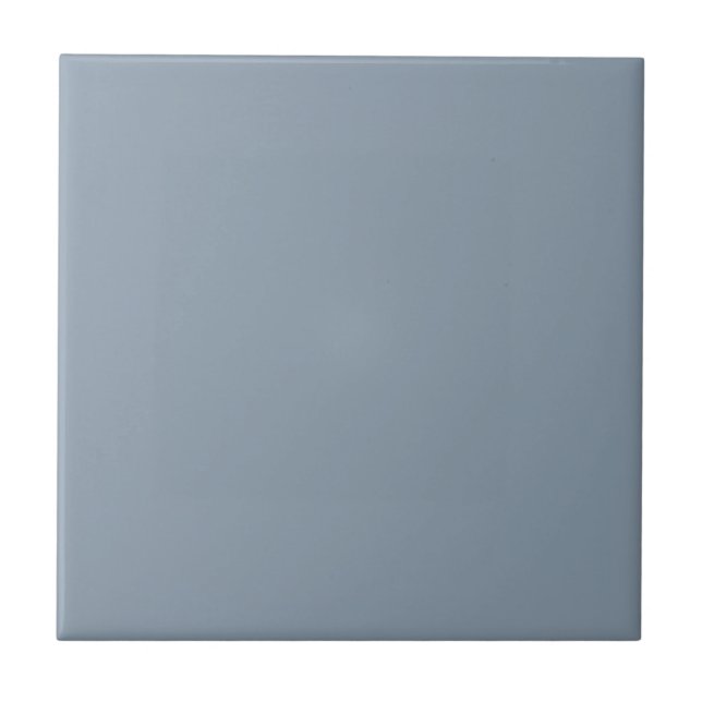 Dusty Blue Solid Color Ceramic Tile (Front)