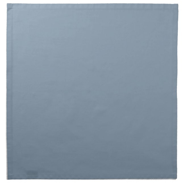 Dusty Blue Solid Color Cloth Napkin (Front)