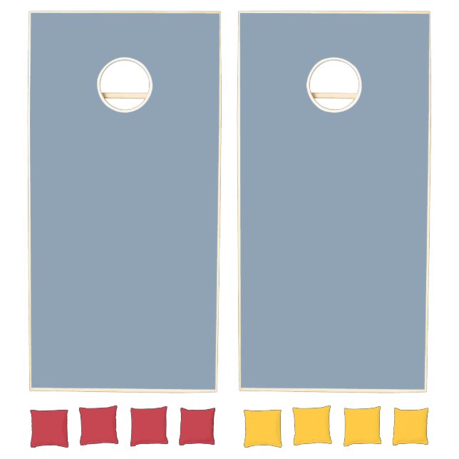 Dusty Blue Solid Color Cornhole Set (Set)
