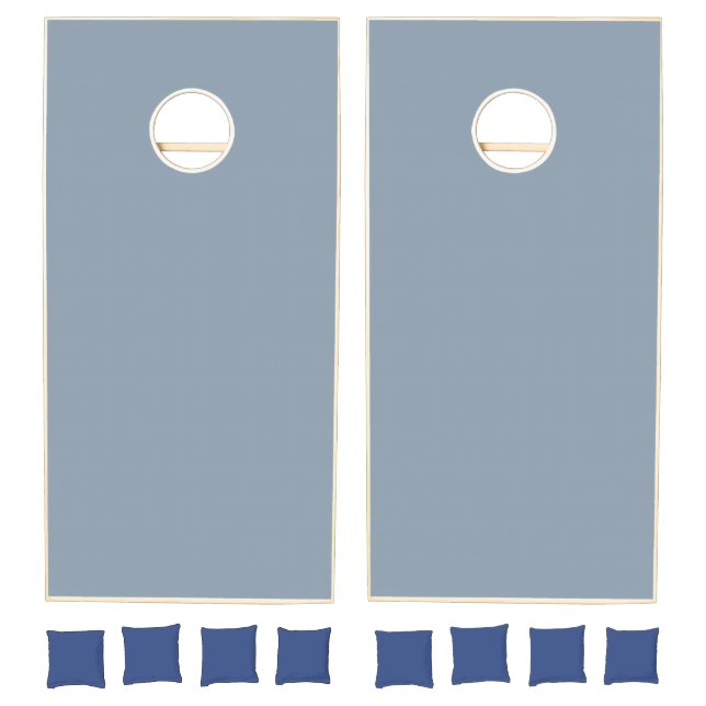 Dusty Blue Solid Color Cornhole Set (Set)