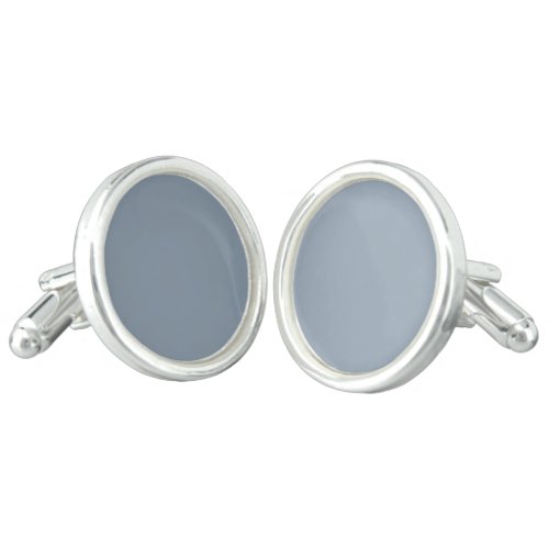 Dusty Blue Solid Color Cufflinks
