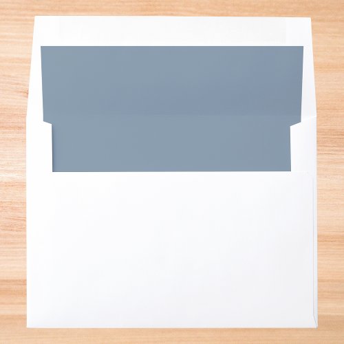 Dusty Blue Solid Color Envelope Liner