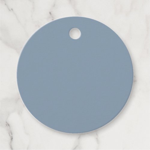 Dusty Blue Solid Color Favor Tags