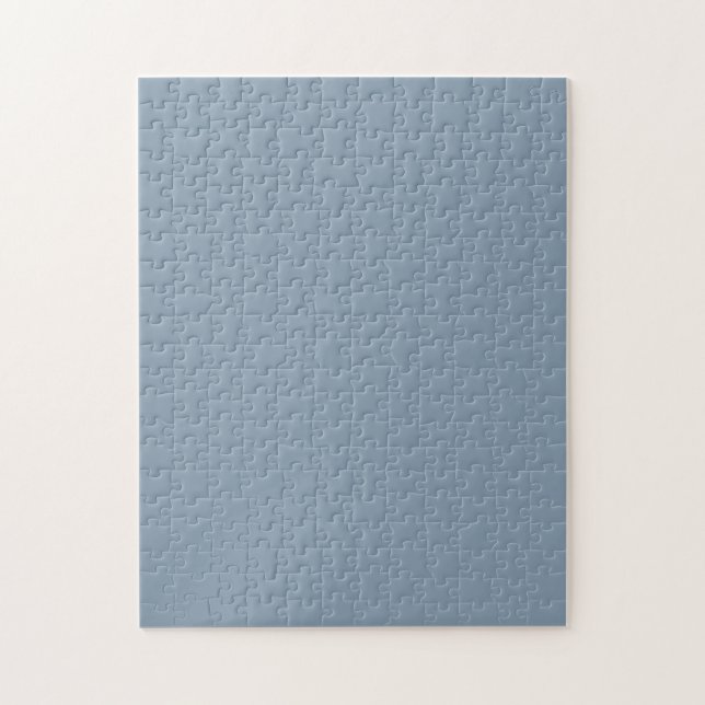 Dusty Blue Solid Color Jigsaw Puzzle (Vertical)