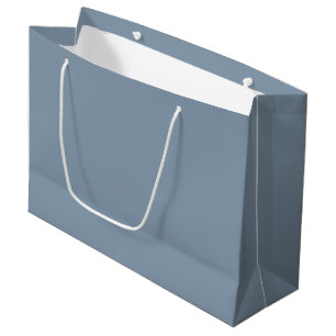 Dusty Blue Solid Color Large Gift Bag