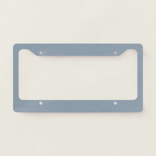 Dusty Blue Solid Color License Plate Frame