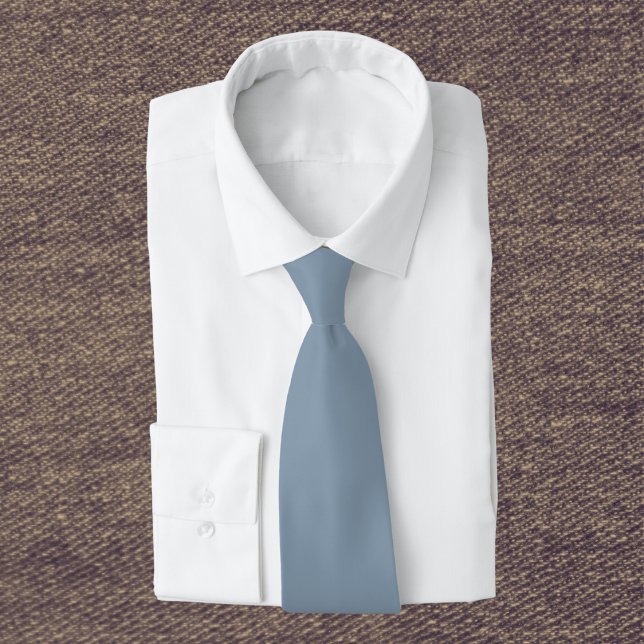Dusty Blue Solid Color Neck Tie (Creator Uploaded)