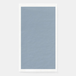 Dusty Blue Solid Color Paper Guest Towels