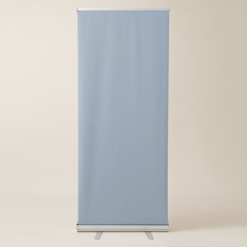 Dusty Blue Solid Color Retractable Banner