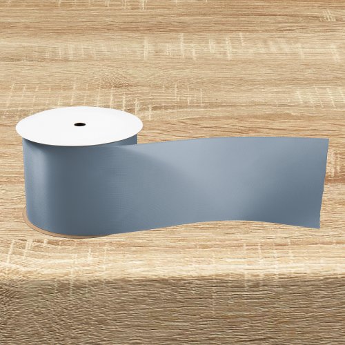 Dusty Blue Solid Color Satin Ribbon
