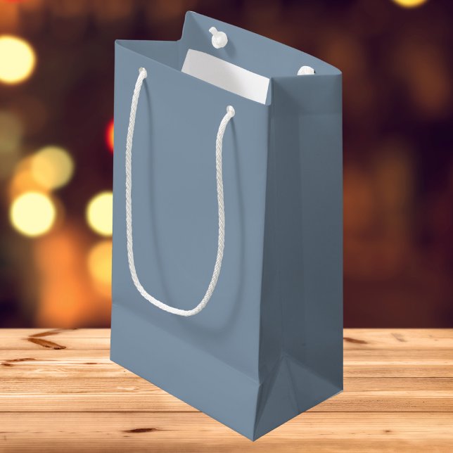 Dusty Blue Solid Color Small Gift Bag (Creator Uploaded)
