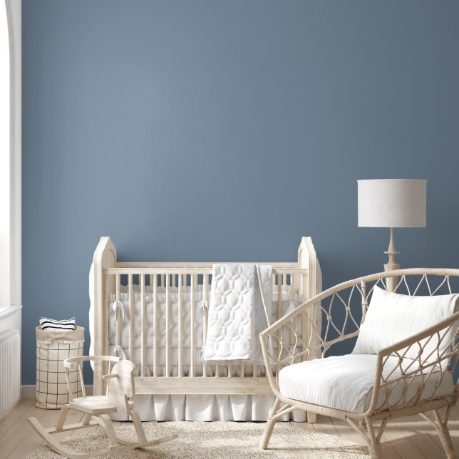 Dusty Blue Solid Color Wallpaper (Kids)