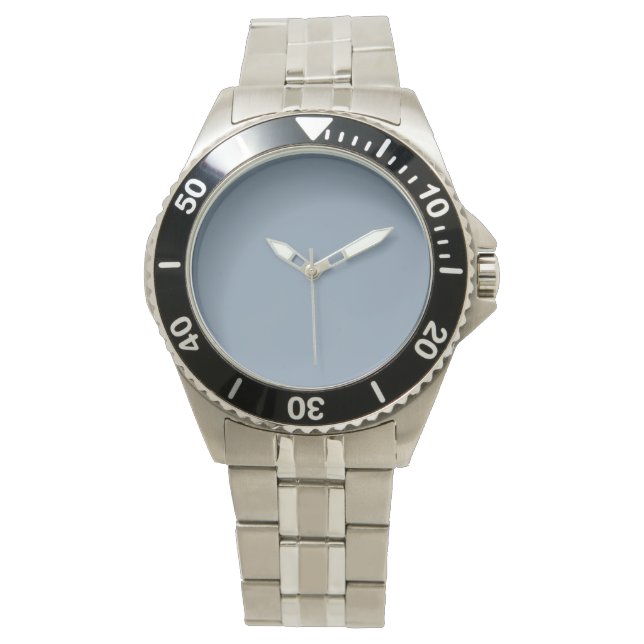Dusty Blue Solid Color Watch (Front)