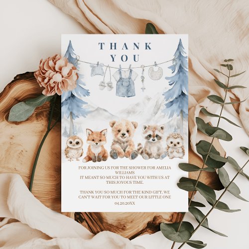 Dusty Blue Storybook Forest Baby Shower