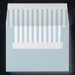 Dusty Blue Stripes Elegant Envelope Baby Shower<br><div class="desc">Dusty Blue Stripes Elegant Envelope Baby Shower</div>