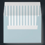 Dusty Blue Stripes Elegant Envelope Baby Shower<br><div class="desc">Dusty Blue Stripes Elegant Envelope Baby Shower</div>