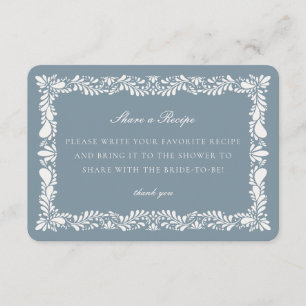 Dusty Blue Talavera Tile  Share a Recipe Insert