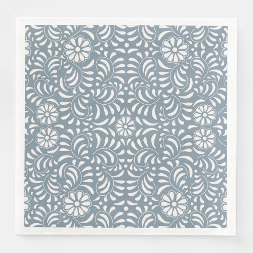 Dusty Blue Talavera Tile Spanish Style Fiesta