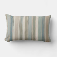 Dusty Blue Teal Sage Beige Stripe