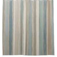 Dusty Blue Teal Sage Beige Stripe