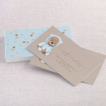 Dusty Blue Teddy Bear Baby Shower Gift Registry Business Card<br><div class="desc">Welcome to our Neutral Dusty Blue Teddy Bear Baby Shower Gift Registry Business Card! This one-of-a-kind, custom designed card is perfect for any baby shower, giving family and friends a way to organize their gift giving and make sure they get just the right present every time. This adorable design features...</div>