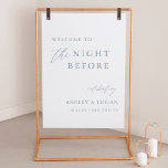 Dusty Blue The Night Before Rehearsal Dinner  Poster<br><div class="desc">Dusty Blue The Night Before Rehearsal Dinner Poster</div>