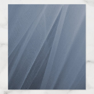 Dusty Blue Tulle Texture Envelope Liner