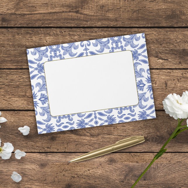 Dusty Blue Vintage Pattern Envelopes (Creator Uploaded)