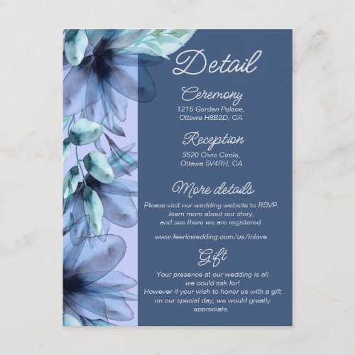 Dusty_blue violet floral wedding details enclosure