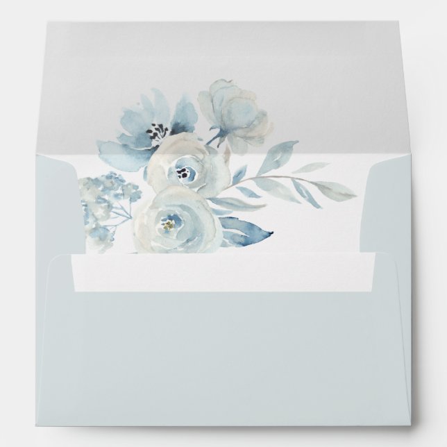 dusty blue watercolor floral envelope (Back (Bottom))