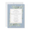 Dusty Blue Watercolor Greenery Rehearsal Dinner