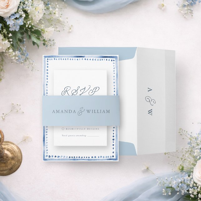 Dusty Blue Wedding  Belly Band  (Creator Uploaded)