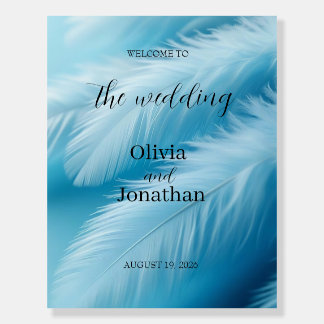 Dusty Blue Wedding Ceremony Poster