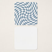 Dusty Blue Wedding Collection Check Checkered    (Front & Back)