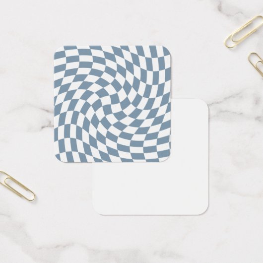 Dusty Blue Wedding Collection Check Checkered    (Office)