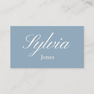 Dusty blue wedding & Engagement table place card