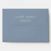 Hot Review! Minimal Leaf  Dusty Blue Wedding Envelope Seals - Eezabet -  Medium