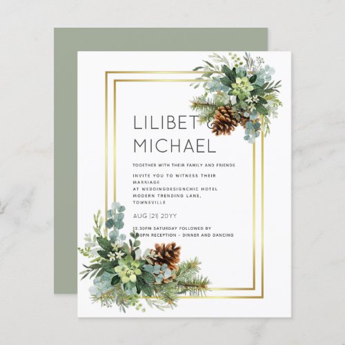 Dusty Blue Wedding Eucalyptus Greenery Budget