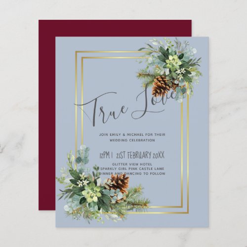 Dusty Blue Wedding Eucalyptus Greenery Budget