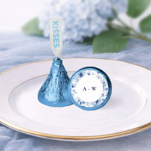 Dusty Blue Wedding Favor Hershey’s Kiss