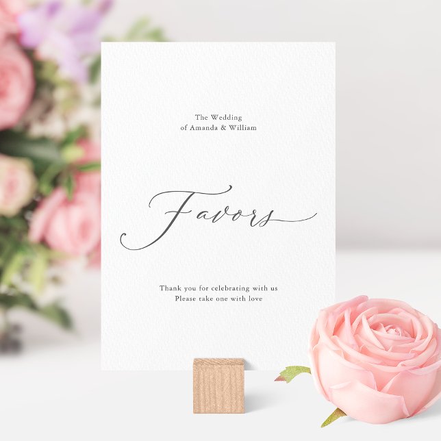 Dusty Blue Wedding Favor Sign Invitation (Creator Uploaded)