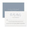 Dusty Blue Wedding Food Allergy RSVP Card