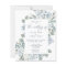 Dusty Blue Wedding Invitation