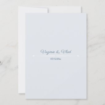 Dusty Blue Wedding Invitation Zazzle