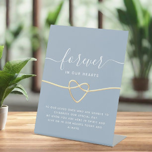 Dusty Blue Wedding Memorial Table Sign