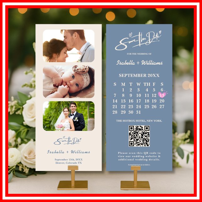 Dusty Blue Wedding | Photo QR Code (Creator Uploaded)