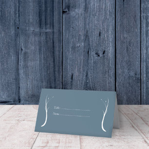 Dusty Blue Wedding Place Cards