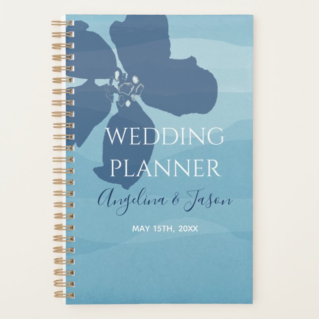 Dusty Blue Wedding Planner (Front)