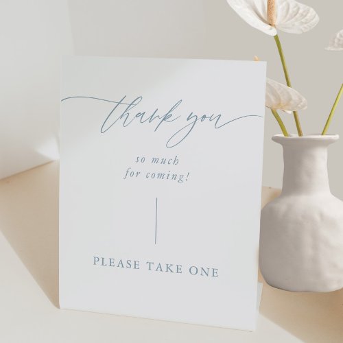Dusty Blue Wedding Thank You For Coming Sign