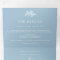 Dusty Blue Wedding Tri-Fold Invitations RSVP
